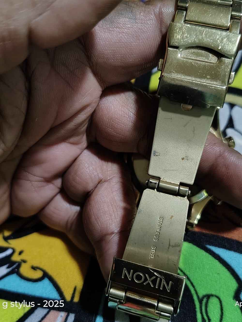 🟡🔥 NIXON GOLD Tone Chronograph Watch - Nixon The Camden 😲😎 - Picture 7 of 9